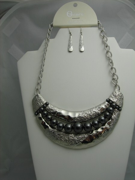 Silver Necklace Set